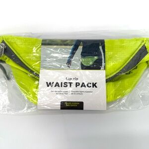 Top Zip Neon Green Waist Pack Fanny Pack Travel Bag